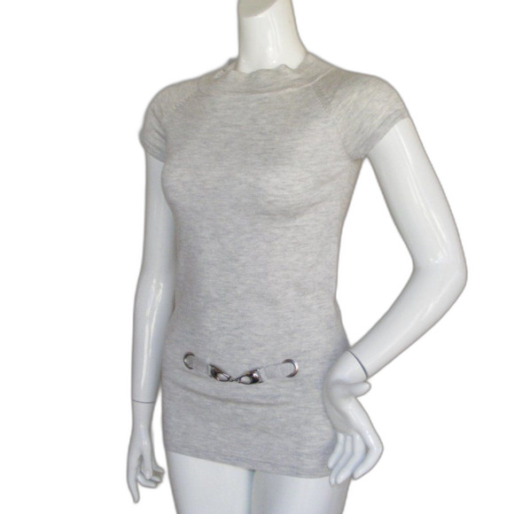 WILLI SMITH Tunic/Top, S, Gray, Short sleeves, Accent Hardware, Long body - Picture 4 of 13